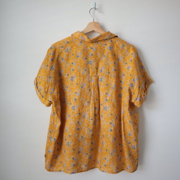 Rachel Zoe Oversized Linen Button Up Top | S - Picture 5 of 6